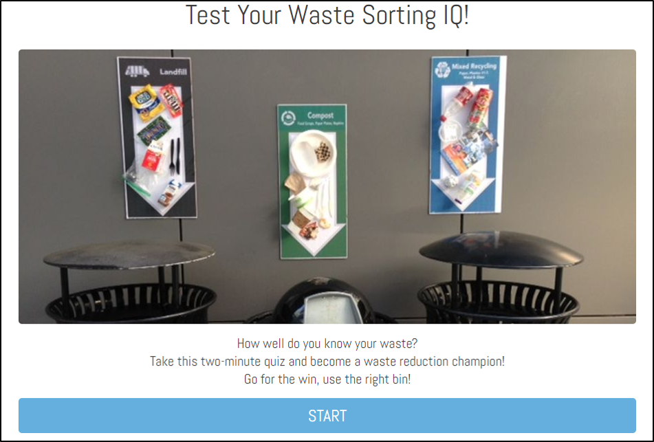 Click on image to take the Waste Sorting Quiz